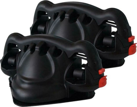 Menabo Viking Magnetic Car Ski Mounts Suitable for 2 Ski Pairs & 2 Baton Pairs