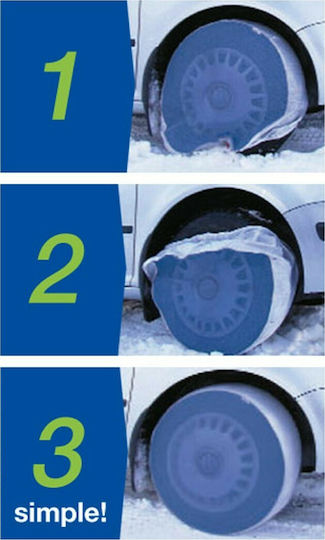 SnowGecko Anti-slip Snow Socks XL Passenger Car 2pcs