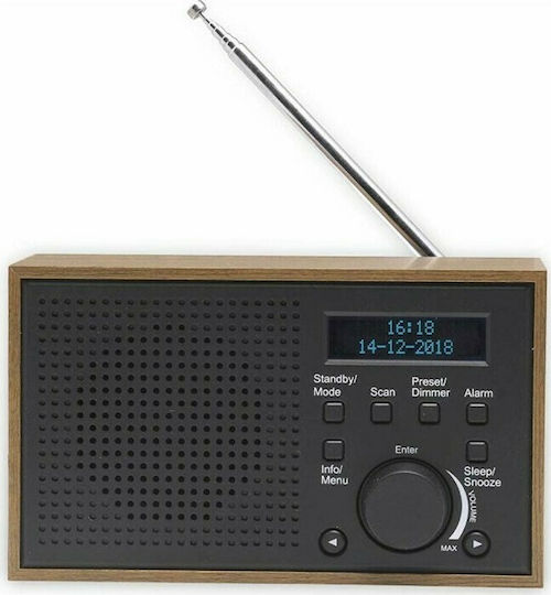 Denver DAB-46 Cu alimentare la rețea / baterie DAB+ Negru
