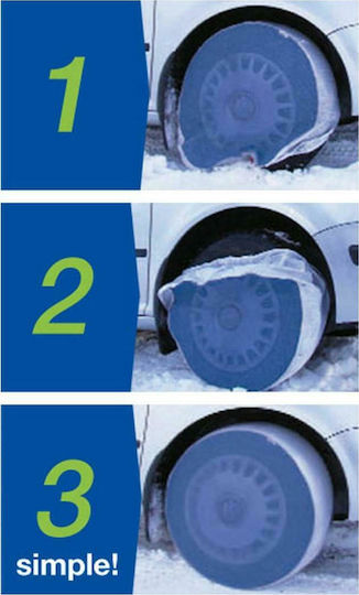 SnowGecko S Anti-slip Snow Socks Small Passenger Car 2pcs