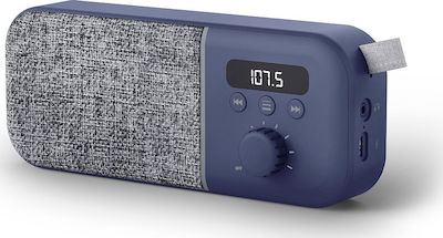 Energy Sistem Fabric Box Radio Portable Radio Rechargeable Blue