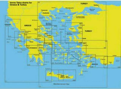 Imray G14 Karte Σκάφους Argosaronischer und Argolischer Golf Seekarte