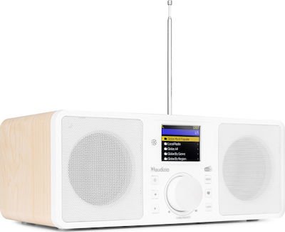 Audizio Rome Tabletop Radio Electric DAB+ with Bluetooth White