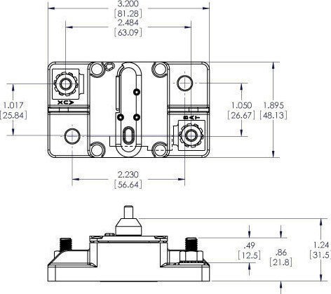 Eval Boat Thermal Fuse 80A / 48V