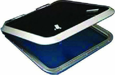 A.Hellas Boat Deck Hatch L525xW525mm Silver