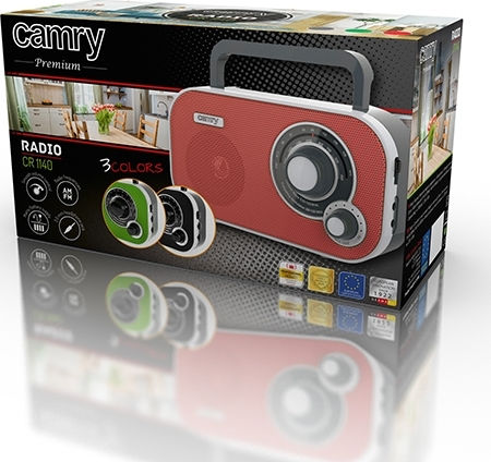 Camry CR-1140 Retro Portable Radio Red