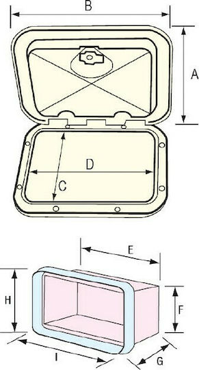 Lalizas Top Line Boat Storage Box L375xW270mm White