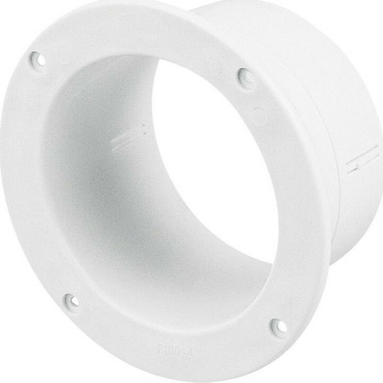 Lalizas Conector de ventilatie pentru barci din plastic cu diametru 102mm Alb culoare