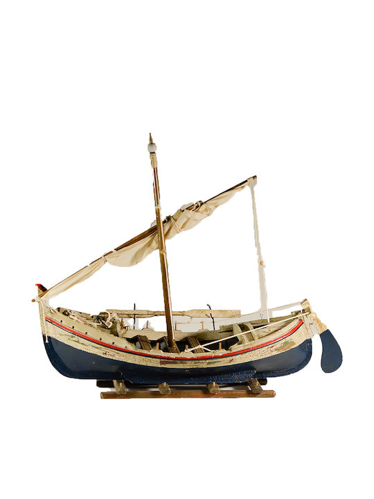 Christmas Boat Fishboat Wooden 30x30cm