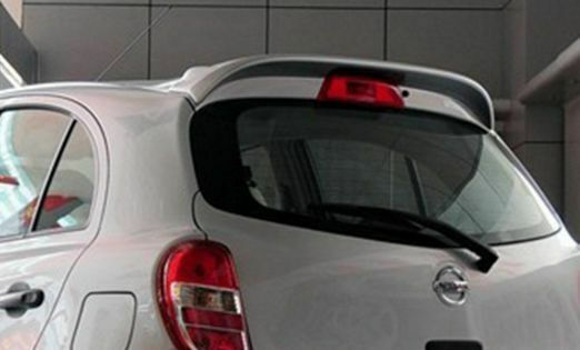 Motordrome Car Rear Spoiler from Polyurethane Nissan Micra K13 2010-2016