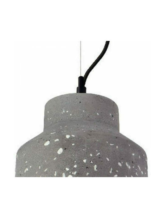 Aca Pendant Light Single-Light Bell for Socket E27 Gray