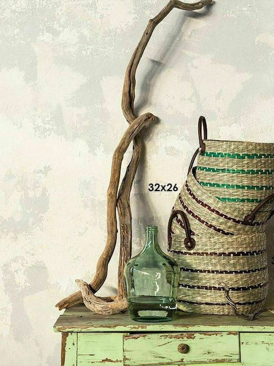 Nima Laila Coș decorativ Din paie cu mânere Brown 35x35x28buc