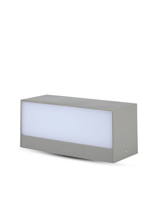 V-TAC Wall-Mounted Outdoor Ceiling Light LED IP65 12W with Warm White Light Double Beam