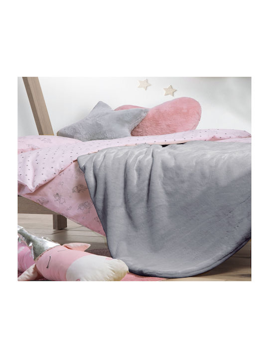 Nef-Nef Homeware Decke Wickeltücher für Kinderzimmer Hug Vlies Aqua 80x110cm 029306