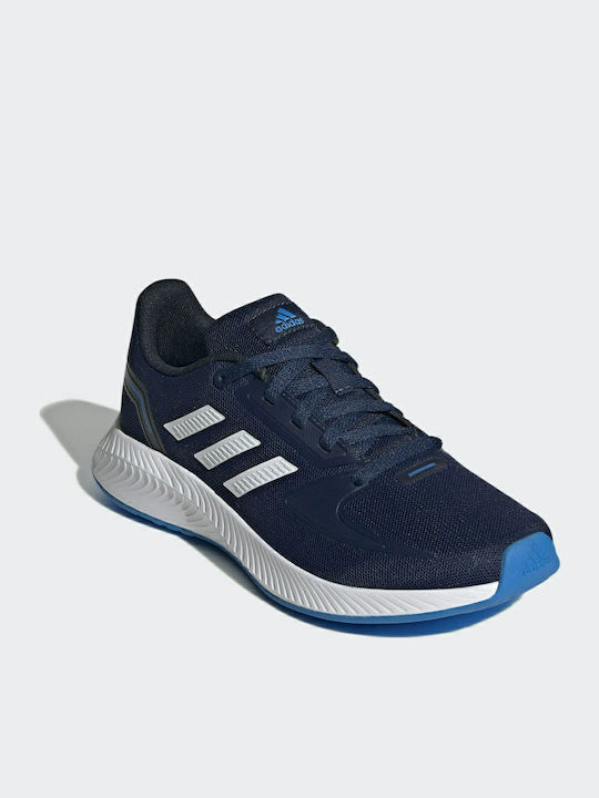 Runfalcon 2.0 K Kids Sports Shoes Running with Laces Dark Blue / Cloud White / Blue Rush