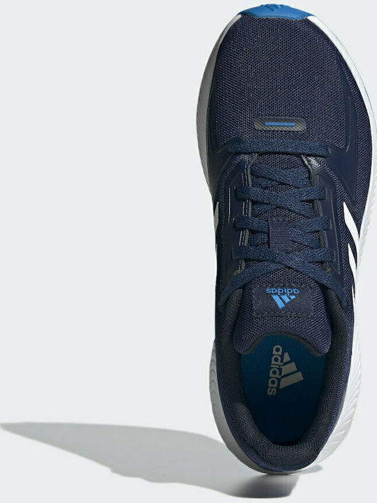 Runfalcon 2.0 K Kids Sports Shoes Running with Laces Dark Blue / Cloud White / Blue Rush