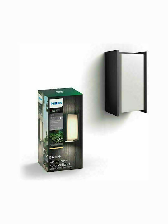 Philips Turaco Wandmontierte Außen-Deckenleuchte E27 IP44 21x10x11εκ.