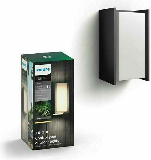 Philips Turaco Стенен Външен Плафон E27 IP44 21x10x11εκ.