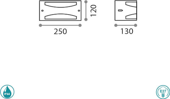 Ideal Lux Rex Πλαφονιέρα 25x13x12εκ. Ideal Lux Rex Πλαφονιέρα 25x13x12εκ.