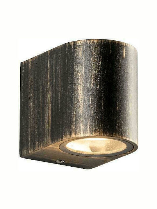 Aca Wall-Mounted Outdoor Spot Light IP54 GU10 Bronze