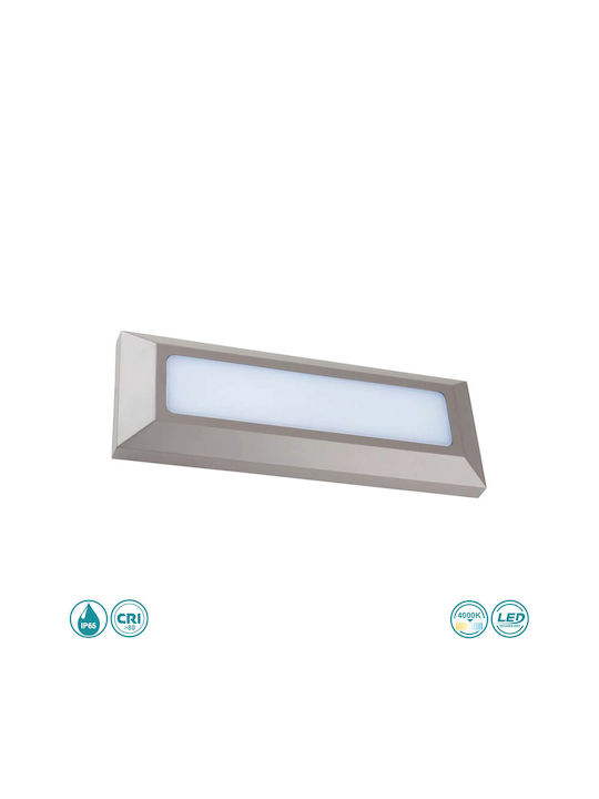 Spot Light Стенно Външно Плафонно Осветление LED IP65 3W с Естествено бяло Светлина 23x8εκ.