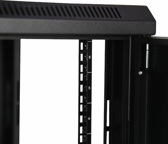StarTech Επιτοίχια Καμπίνα Rack 6U Μαύρο RK616WALM