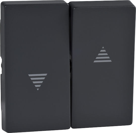 Schneider Electric M-Plan Merten Shutter Switch Front in Gray Color MTN435514