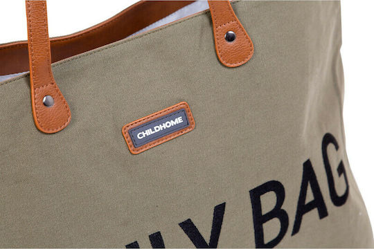 Childhome Shoulder/Hand Diaper Bag Family Khaki 55x18x40cm.