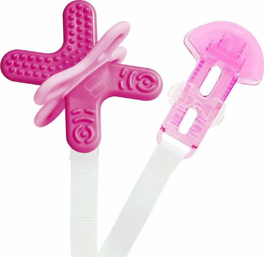 Mam Teething Ring Made of Rubber for 4 Months+ Pink