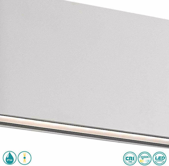 Viokef Argon Πλαφονιέρα LED 22W 3000K 28x9εκ.