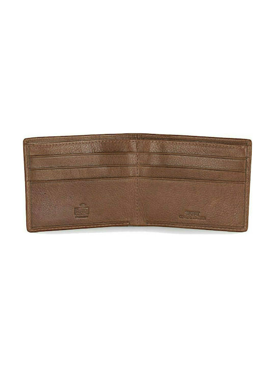 Skpat Men's Leather Card Wallet with RFID Brown