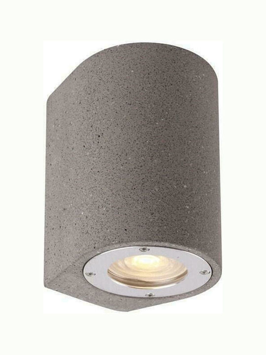 Aca Waterproof Wall-Mounted Outdoor Spot Light IP65 GU10 Gray