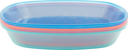 Dr. Brown's Baby Food Plate Plates made of Plastic Multicolour 3pcs