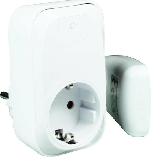 Ecosavers Remote Control Timer Switch Μονόπριζο με Τηλεχειριστήριο και Καλώδιο 8m