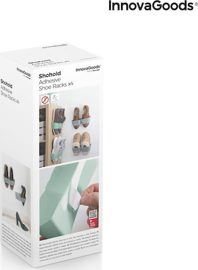 InnovaGoods Shohold Πλαστική Κρεμαστή Θήκη Αποθήκευσης για Παπούτσια 4τμχ