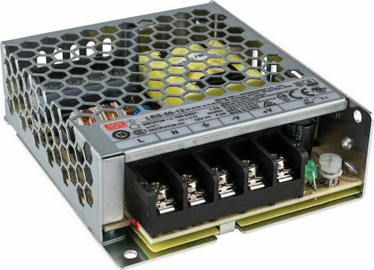 Mean Well Ρυθμιζόμενο Τροφοδοτικό LED IP20 Ισχύος 50W με Τάση Εξόδου 12V 2τμχ