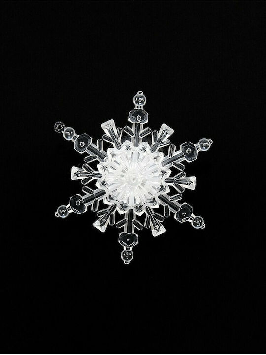 Fun World Illuminated Christmas Plastic Figure Flake 10x10cm (Μiscellaneous Designs)