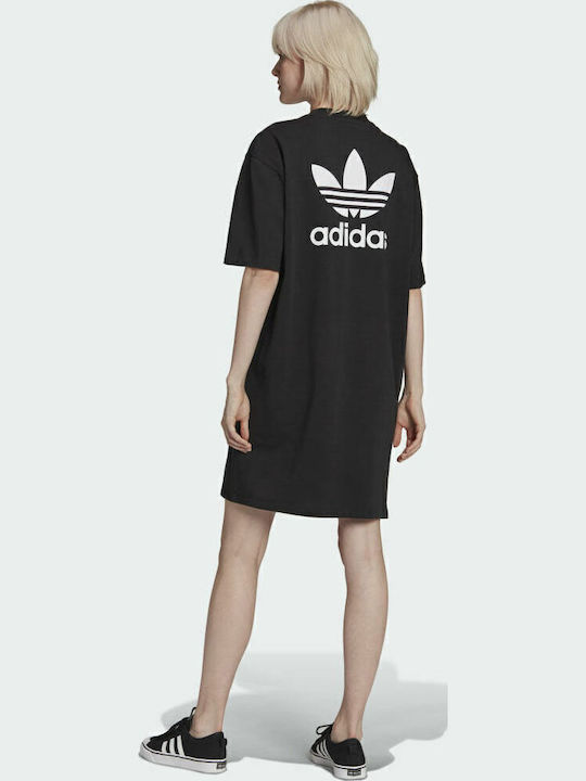Adicolor Classics Big Trefoil Summer Mini Athletic T-Shirt Short Sleeve Black Dress
