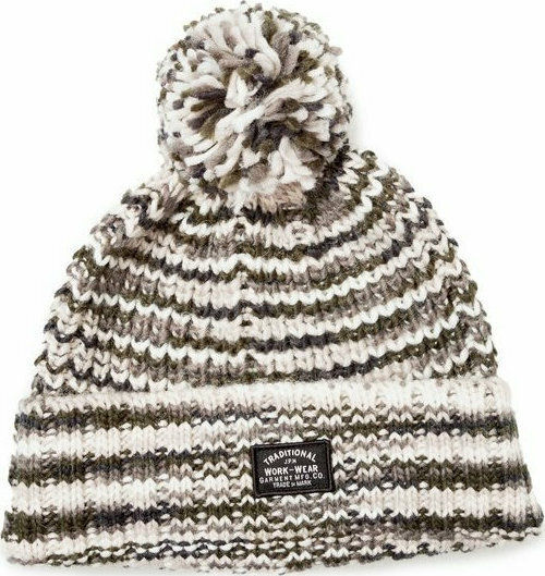 Space Dye Pom Pom Beanie Γυναικείος Σκούφος Πλεκτός Grey Space Dye