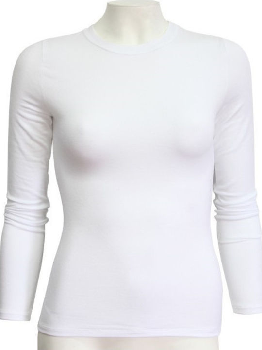 Fimelle Women's Long Sleeve T-Shirt White
