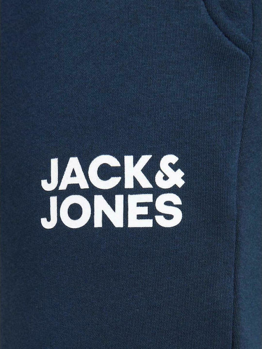 Sweatpants with Elastic Navy Blue