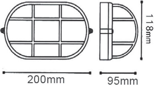 Aca Wall-Mounted Outdoor Turtle Light E27 IP45