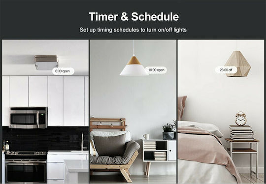 Sonoff Recessed Touch Wall Switch Wi-Fi Lighting One-Way with Frame Black