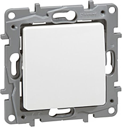 Legrand Niloe Recessed Wall Switch Single Without Frame Aller Retour White