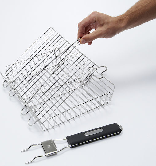 Broil King 65070 Baking Basket for Grill Made of Stainless Steel with Detachable Handle
