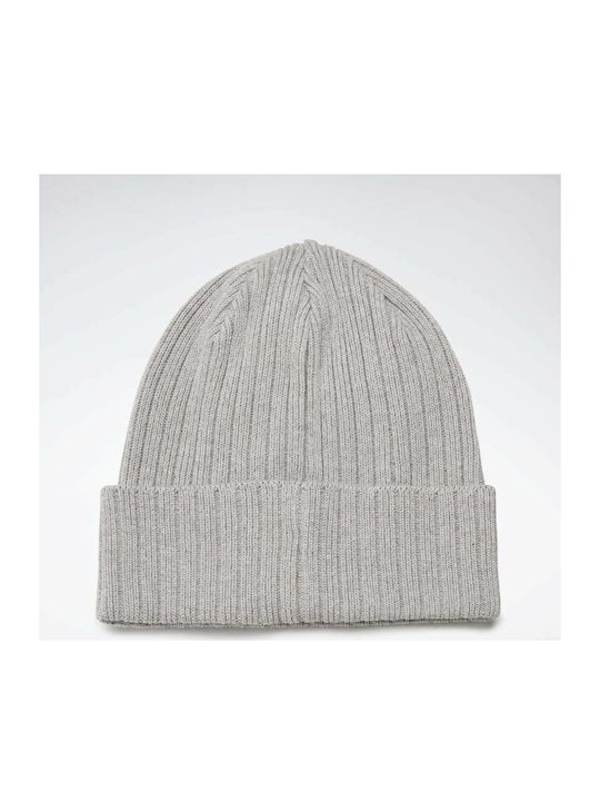 Reebok Beanie Ανδρικός Σκούφος με Rib Πλέξη Grey Heather