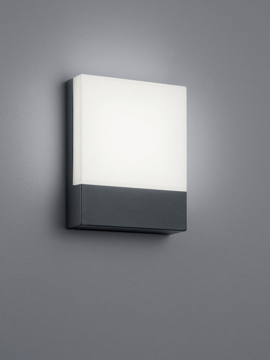 Trio Lighting Pecos Wall-Mounted Outdoor Ceiling Light LED IP54 6W with Warm White Light 16x20εκ.