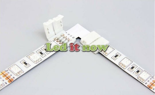 Optonica Γωνιακό Connector για Ταινίες LED RGB AC6621