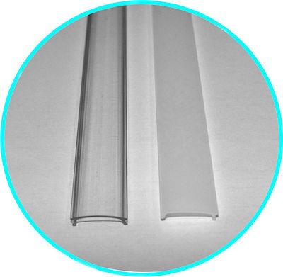 Adeleq Lid for LED Strip Accessories Transparente Abdeckung für breites Aluminiumprofil (1m) 30-0581