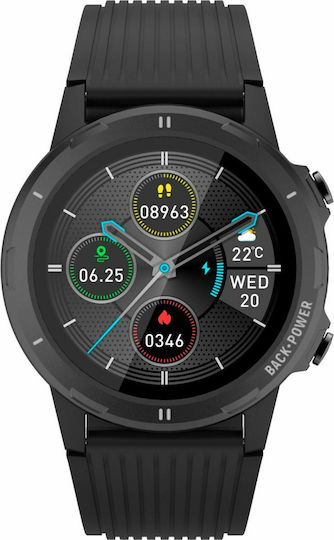 Denver SW-351 Smartwatch με Παλμογράφο (Μαύρο)